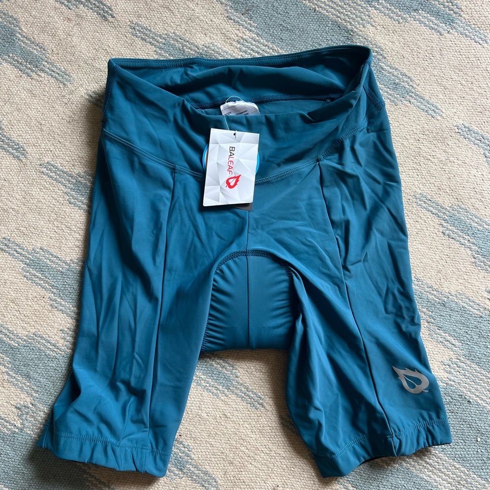 Baleaf Teal Padded Bike Shorts
